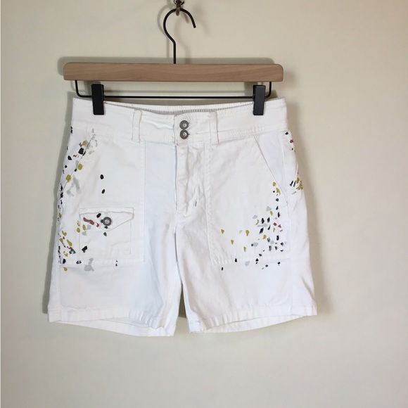 Anthropologie Pants - Anthropologie The Wanderer Splatter Paint Utility Shorts‎